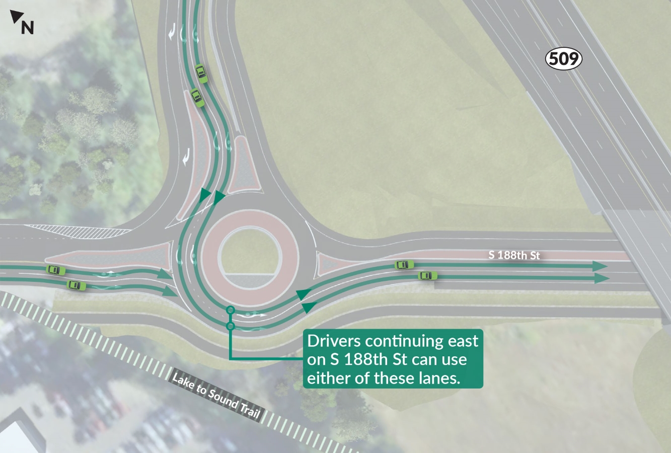 188th Ave roundabout above head diagram