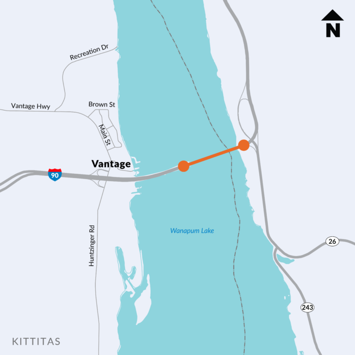 Plan for delays on I90 between North Bend and Vantage for 2024 summer