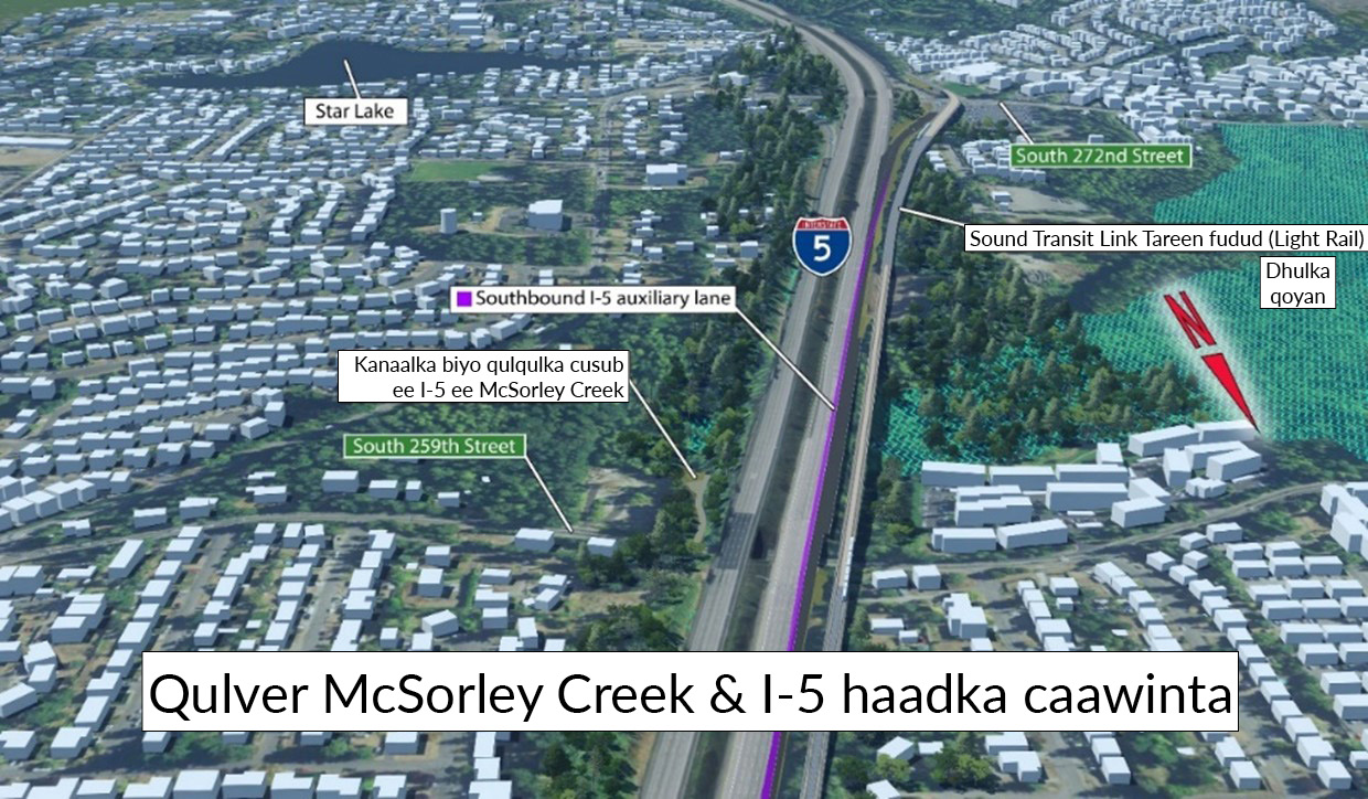 Samaynta marin-biyoodka McSorley Creek & I-5 haadka caawinta