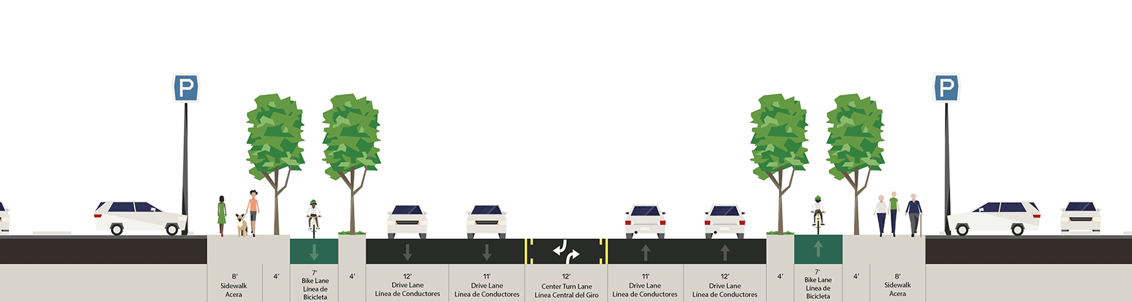 Graphic showing cross-section of option 2