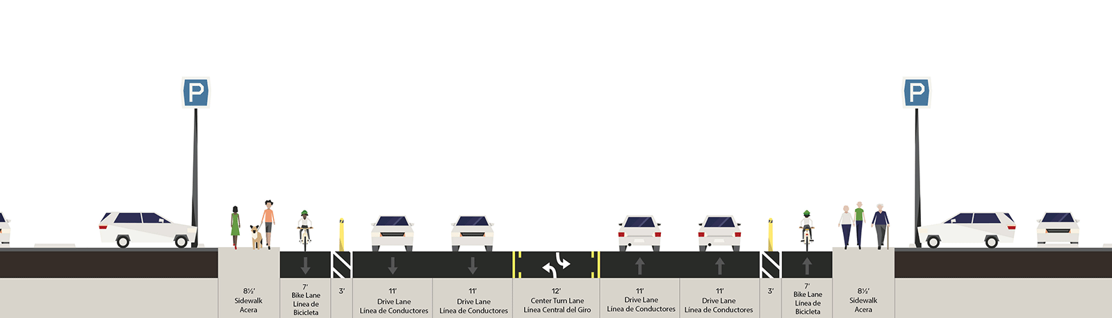 Graphic showing cross-section of option 3